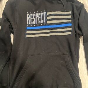 Respect Black and Blue Men's Crewneck Sweater